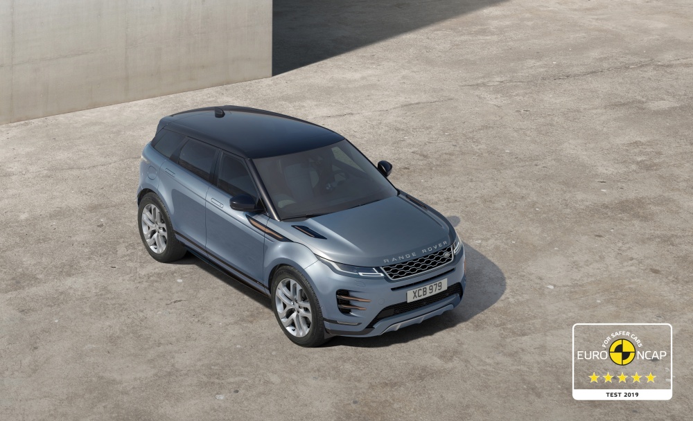 ラグジュアリー・コンパクトSUVの新型「RANGE ROVER EVOQUE」がユーロNCAP安全性評価で最高の5つ星を獲得